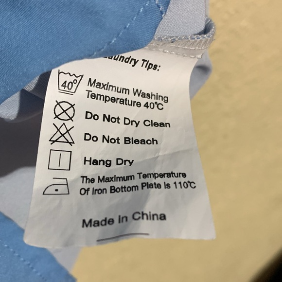 Hawaiian Shirts Mens 2XL Blue Short Sleeve Palm Trees Front Buttons Light Weight - Picture 10 of 11